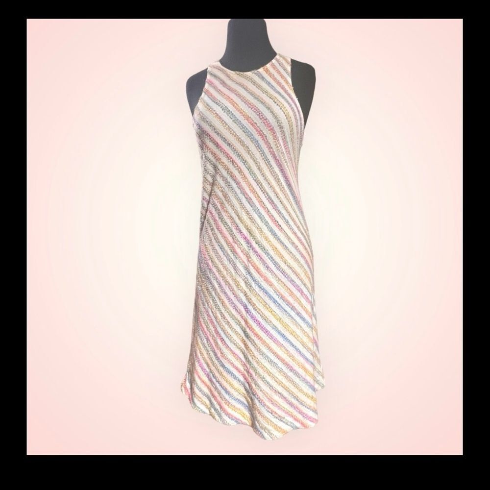 Lou & Grey Multicolor Pastel Striped Sleeveless Sundress | Women’s XS